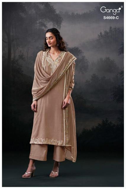 Ganga gitaeya 4669 dress material wholesale market in chandigarh